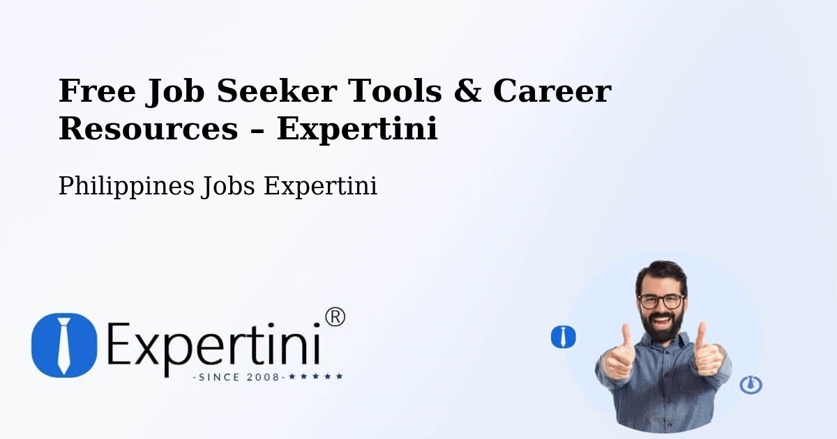 Free Job Seeker Tools & Career Resources – Parioc Segundo - Parioc Segundo, Philippines Jobs Expertini