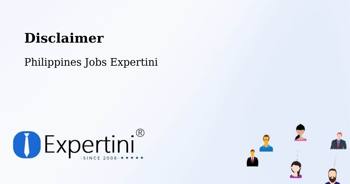 Disclaimer – Parioc Segundo - Philippines Jobs Expertini